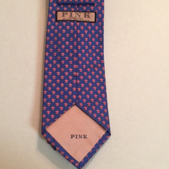 Thomas Pink blue and pink silk tie - Picture 4 of 5